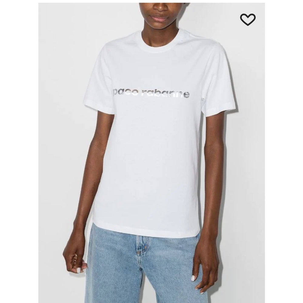 Paco Rabanne || Classic White Logo T-shirt